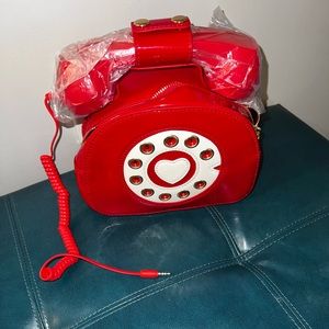 Telephone hand bag talk through phone plug into cell phone